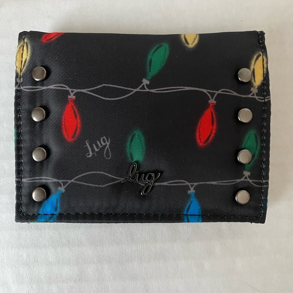 Lug Walkover Wallet Lights Black New - Picture 2 of 13